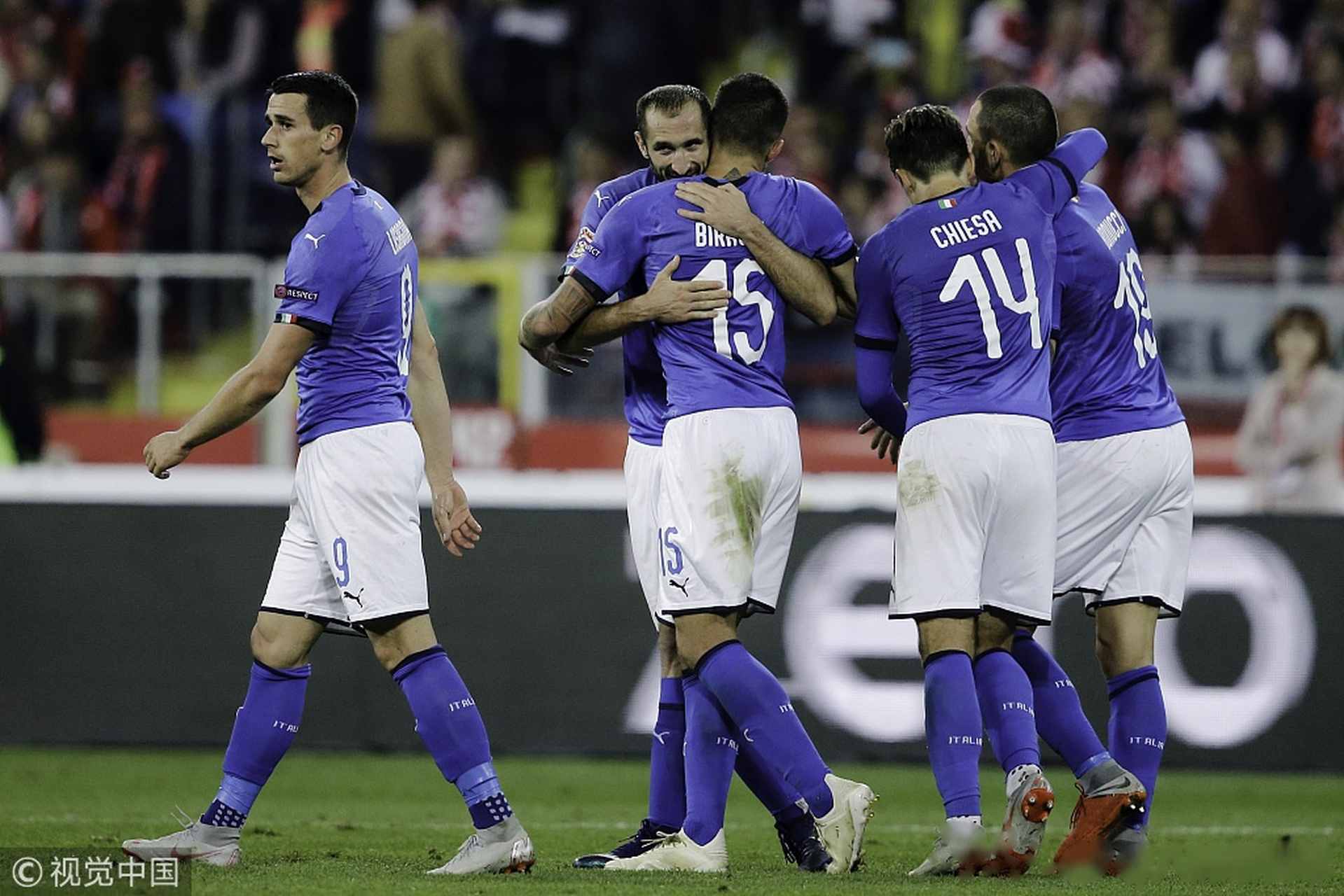 意大利国家队在比赛中独占鳌头